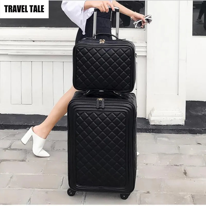 Women Leather suitcase